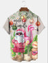 Men's Christmas Funny Graphic Short Sleeve Hawaiian Shirt